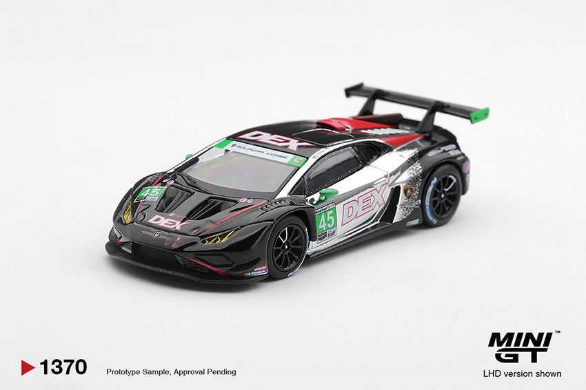 (PRE ORDER) Lamborghini Huracan GT3 EVO2 #45 DEX Wayne Taylor Racing 2025 IMSA Chevrolet Grand Prix Class Winner 1:64 Scale diecast