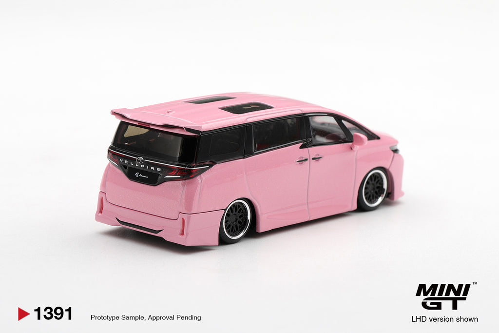 (Pre-Order – ETA May 2027) Toyota Vellfire 40 KUHL Metallic Pink 1:64 Scale Diecast Model (MINI GT)