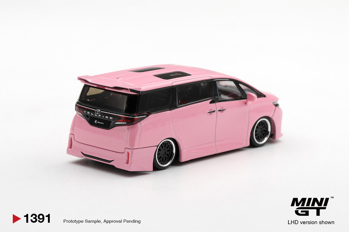 (Pre-Order – ETA May 2027) Toyota Vellfire 40 KUHL Metallic Pink 1:64 Scale Diecast Model (MINI GT)