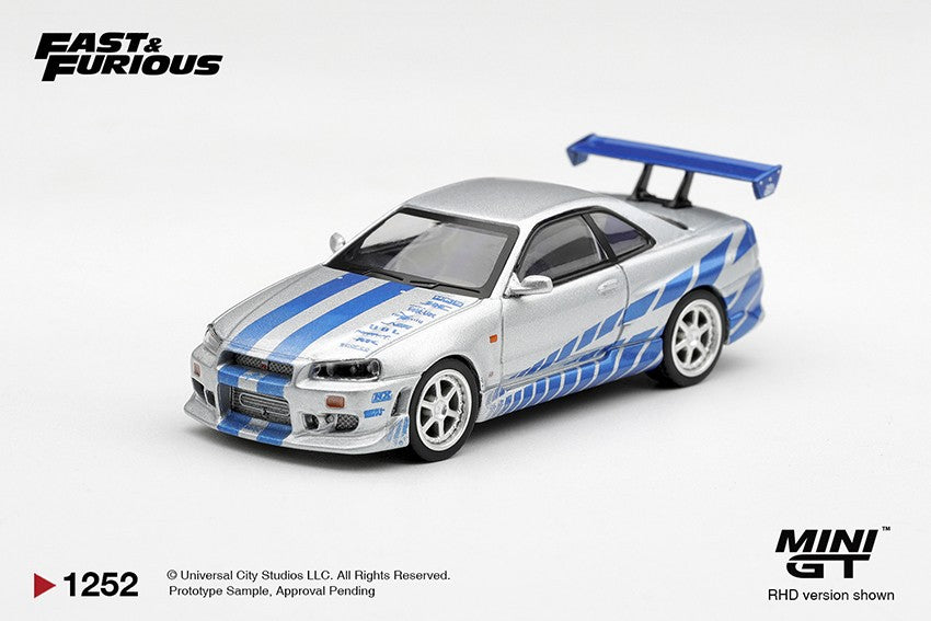 (Pre-Order – ETA February 2027) Nissan Skyline GT-R C-West "2 Fast 2 Furious" Brian O'Conner 1:64 Scale Diecast Car (MINI GT)