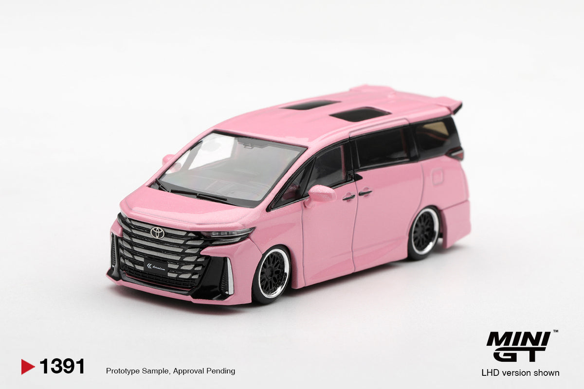 (Pre-Order – ETA May 2027) Toyota Vellfire 40 KUHL Metallic Pink 1:64 Scale Diecast Model (MINI GT)