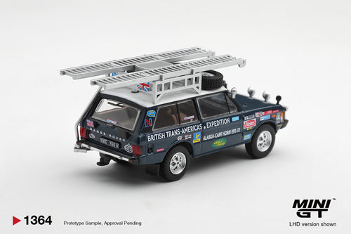 (Pre-Order Range Rover 1971 British Trans-Americas Expedition (VXC-765K) 1:64 Scale Diecast