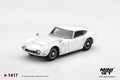 (Pre-Order – ETA May 2027) Toyota 2000GT Pegasus White 1:64 Scale Diecast Car (MINI GT)