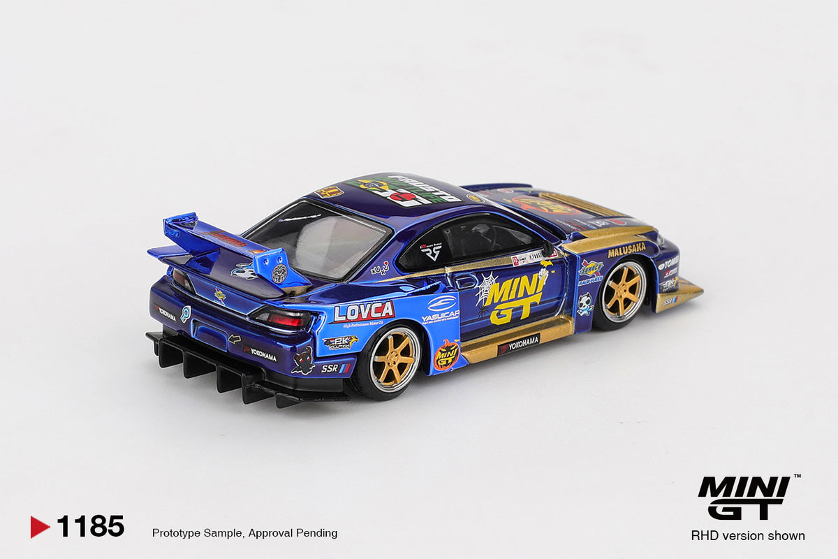 Nissan LB-Super Silhouette S15 SILVIA #555 Team MINI GT Liberty Walk 2025 Formula Drift Halloween Special (1:64 Scale Diecast)