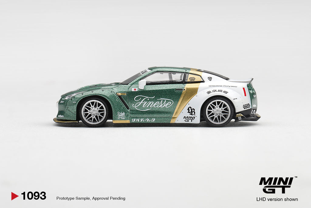 (Pre-Order Nissan GT-R (R35) LB★WORKS Type 1 Custom Ducktail Auto Finesse 1:64 Scale Diecast