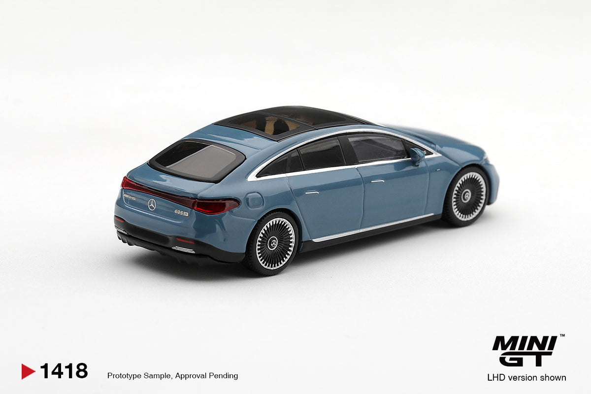 (Pre-Order – ETA May 2027) Mercedes-AMG EQS 53 Blue 1:64 Scale Diecast Car (MINI GT)