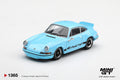 (Pre-Order Porsche 911 Carrera RS 2.7 Gulf Blue with Black Livery 1:64 Scale Diecast