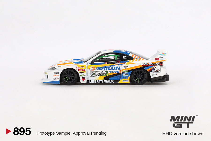 Nissan LB-Super Silhouette S15 SILVIA #555 2023 Formula Drift Japan (1:64 Scale Diecast)