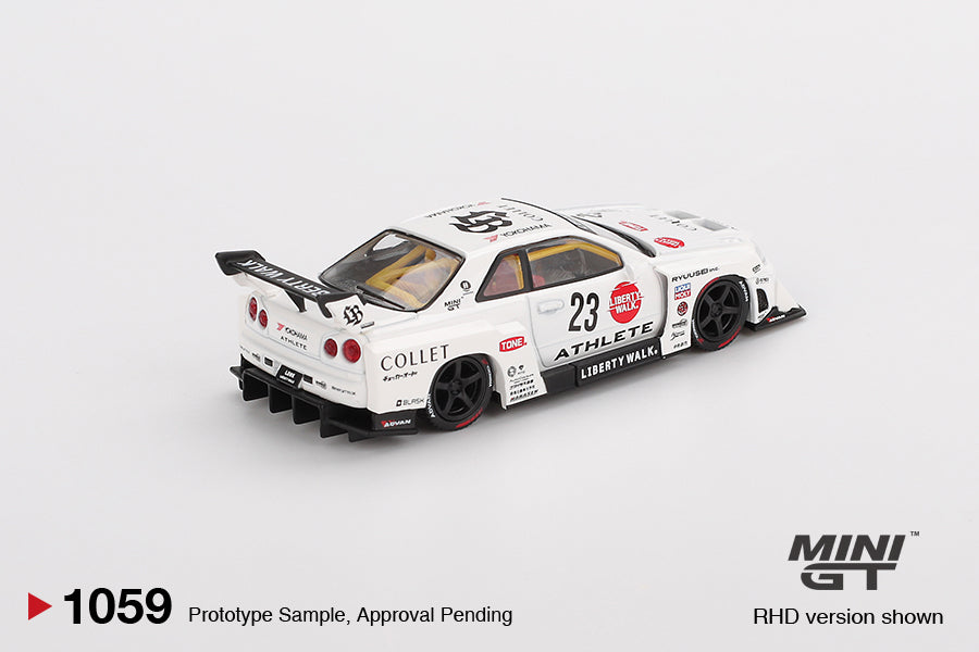 Mini GT Nissan LB-ER34 Super Silhouette ATHLETE / COLLET (RHD) 1/64