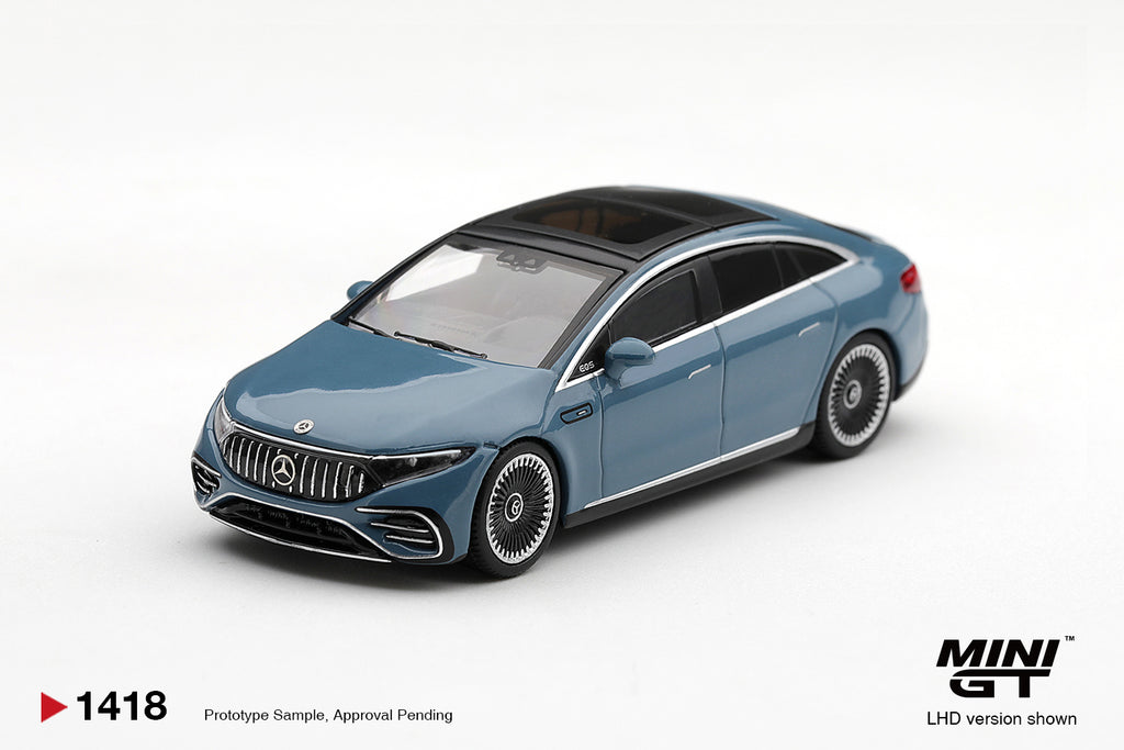 (Pre-Order – ETA May 2027) Mercedes-AMG EQS 53 Blue 1:64 Scale Diecast Car (MINI GT)