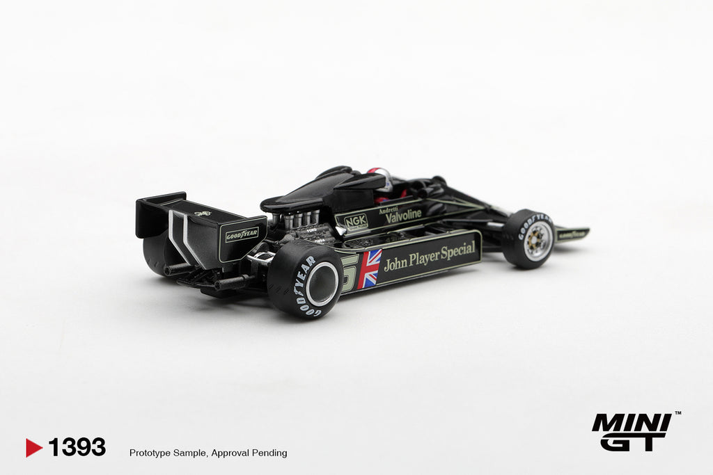 (Pre-Order – ETA March 2027) Lotus 78 #5 Mario Andretti 1977 US GP West Winner 1:64 Scale Diecast Model (MINI GT)