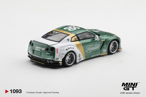 (Pre-Order Nissan GT-R (R35) LB★WORKS Type 1 Custom Ducktail Auto Finesse 1:64 Scale Diecast