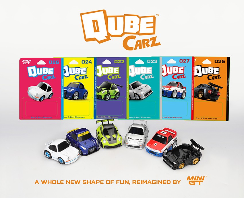 (Pre-Order – ETA March 2027) 1:64 QubeCarz Series 5 – Full Set of 6 Diecast Cars (MINI GT)