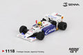 Toleman TG184 #19 Ayrton Senna 1984 Monaco Grand Prix 2nd Place / Blister packaging (1:64 Scale Diecast)