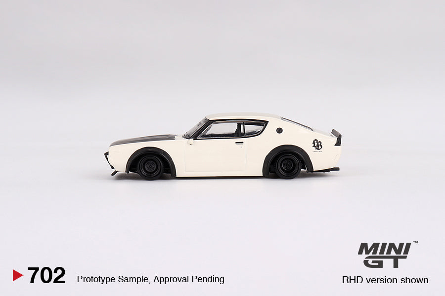Nissan Skyline "Kenmeri" Liberty Walk - White (1:64 Scale Diecast)