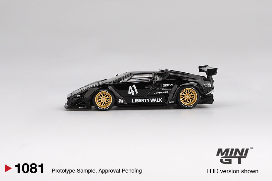 Mini GT #MGT01081 1/64 Lamborghini Countach LB-WORKS Black