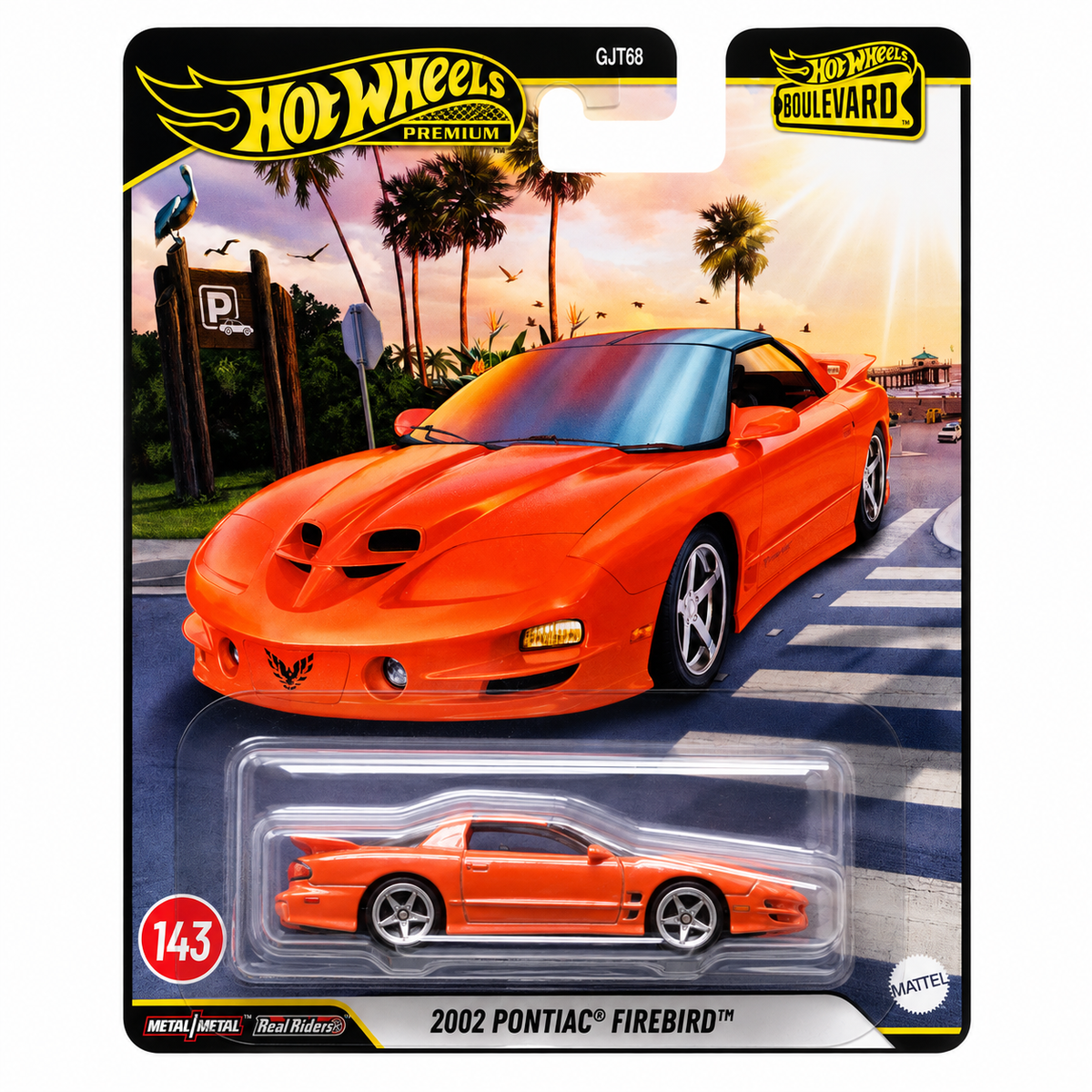 Hot Wheels Premium Car Culture Boulevard 2002 Pontiac Firebird 1:64 Scale Diecast