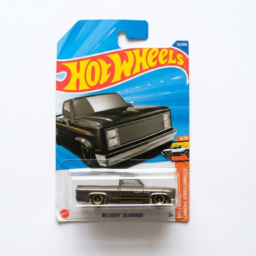 Hot Wheels Mainline 83 Chevy Silverado 1:64 Scale Diecast