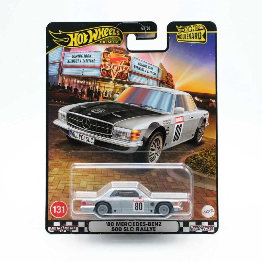 Hot Wheels Premium Car Culture Boulevard 80 Mercedes-Benz 500 SLC Rallye 1:64 Scale Diecast