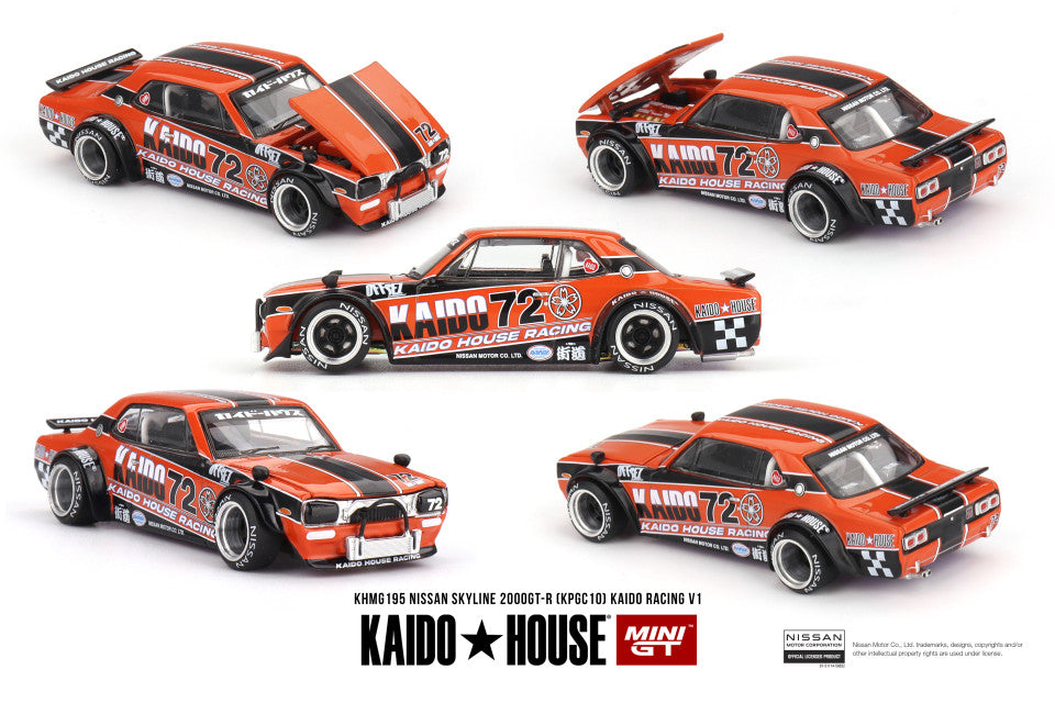 Nissan Skyline 2000GT-R (KPGC10) Kaido Racing V1 (1:64 Scale Diecast)