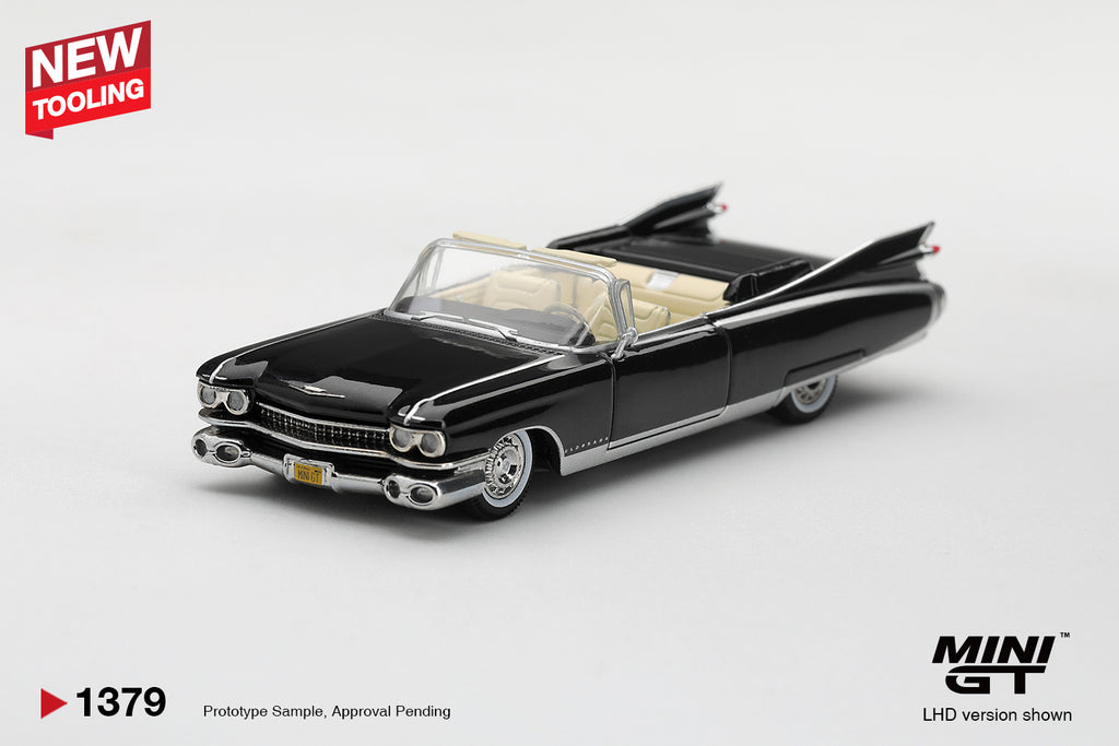(Pre-Order – ETA May 2027) Cadillac Eldorado Biarritz 1959 Black 1:64 Scale Diecast Car (MINI GT)