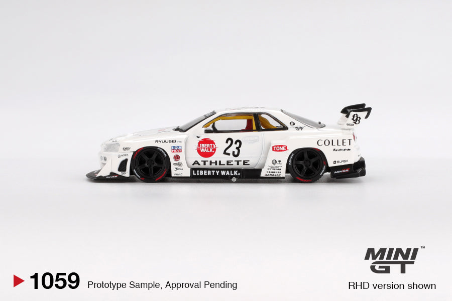 Mini GT Nissan LB-ER34 Super Silhouette ATHLETE / COLLET (RHD) 1/64