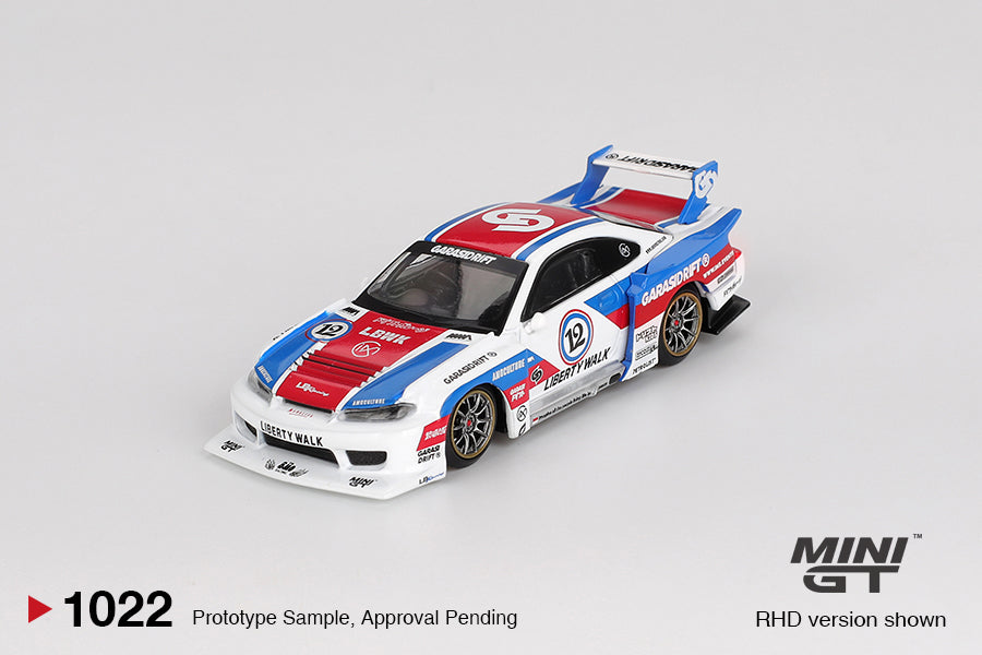 Mini GT Nissan LB-Super Silhouette Silvia S15 GARASIDRIFT x LBWK 2025 (RHD) 1/64