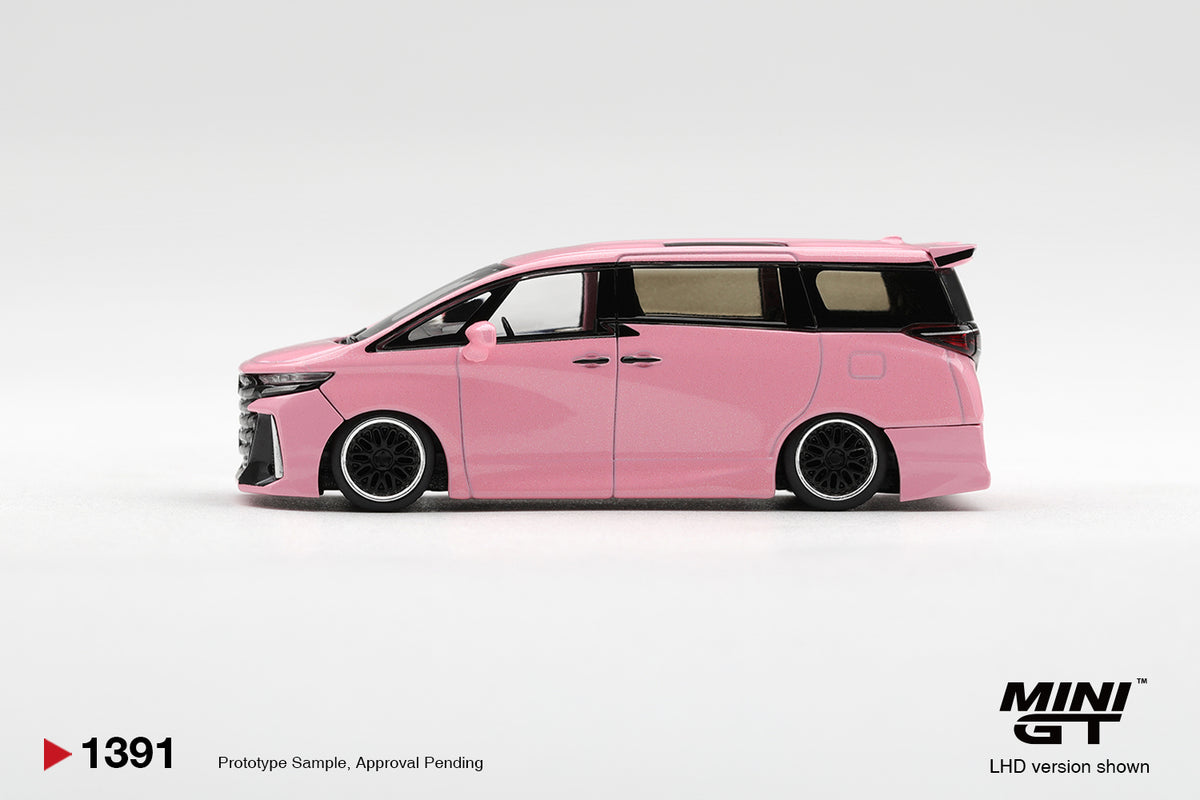 (Pre-Order – ETA May 2027) Toyota Vellfire 40 KUHL Metallic Pink 1:64 Scale Diecast Model (MINI GT)