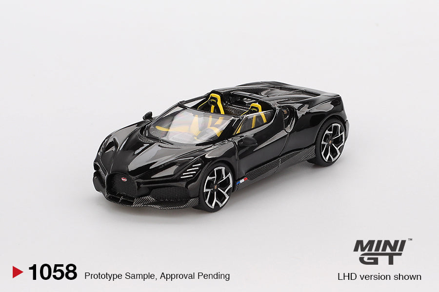 Bugatti w16 mistral black (1:64 Scale Diecast)
