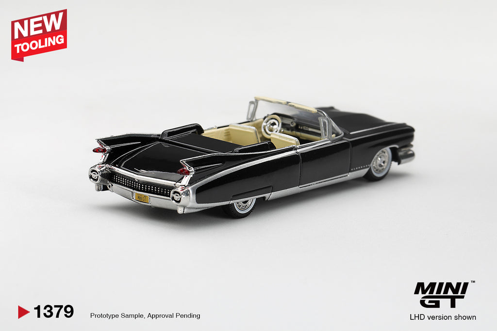(Pre-Order – ETA May 2027) Cadillac Eldorado Biarritz 1959 Black 1:64 Scale Diecast Car (MINI GT)