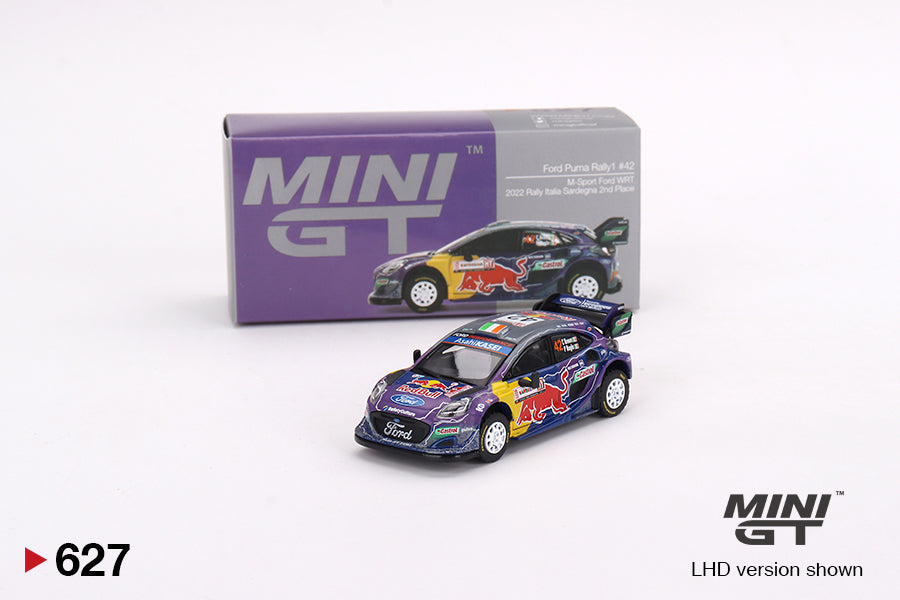 Ford Puma Rally1 #42 M-Sport Ford WRT 2022 Rally Italia Sardegna 2nd Place (1:64 Scale Diecast)