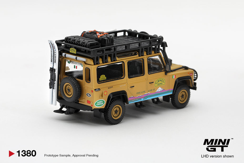 (Pre-Order – ETA April 2027) Land Rover Defender 110 1998 Camel Trophy Tierra del Fuego CT.24 Italy 1:64 Scale Diecast Car (MINI GT)