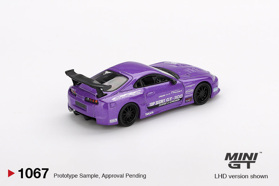 Toyota Supra (A80) Top Secret GT-300 Top Secret Purple (1:64 Scale Diecast)
